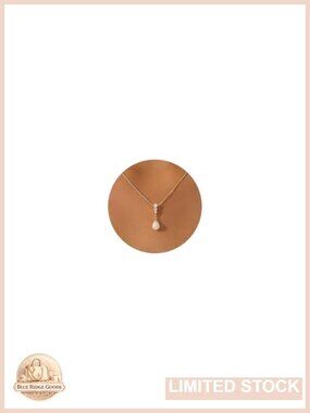 Dainty Pearl Pendant Necklace 14K Gold-plated Women's Fine Jewelry